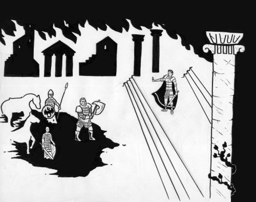 Voda : Aetius stoppant les Edrules